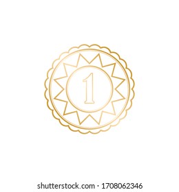 Diseño de etiquetas elegante de primera calidad, alta calidad de marca, sobre fondo blanco.