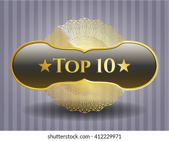 Top 10 golden emblem or badge