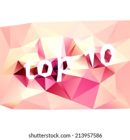 Top 10 lowpoly label