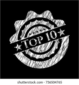 Top 10 on chalkboard
