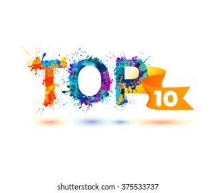 TOP 10. Rainbow splash paint