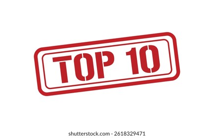 TOP 10 vetor de texto de carimbo vermelho, carimbo