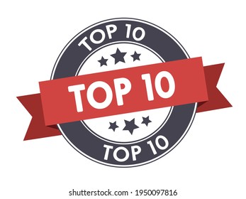 top 10 red tag label