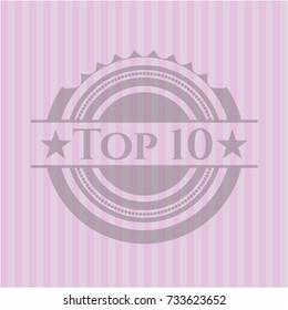 Top 10 retro style pink emblem