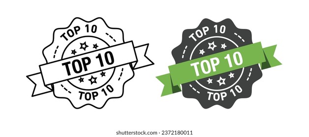 Top 10 rounded vector symbol set