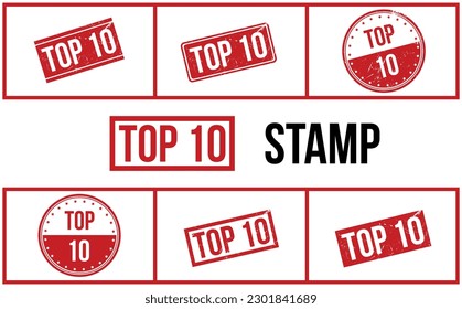 Top 10 Rubber Stamp Set Vector