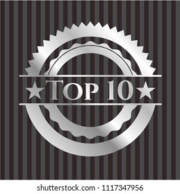 Top 10 silvery shiny badge