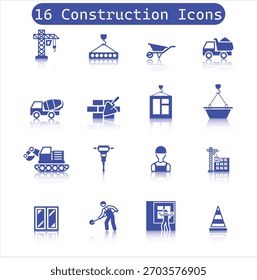 Top 16 Paquete de iconos de construcción 