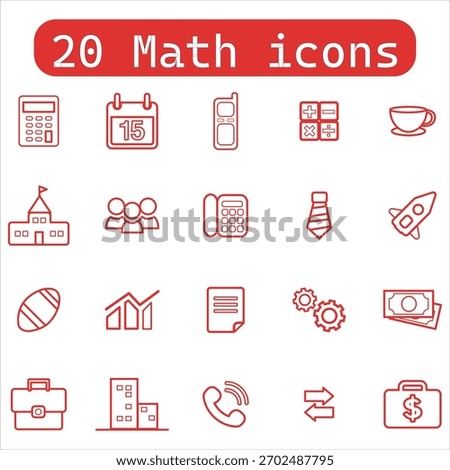 Top 20 Math Icon Pack