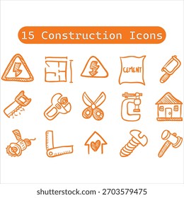 Top 25 iconos de construcción 