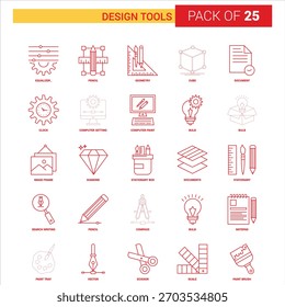 Top 25 Iconos de Herramientas de Diseño 