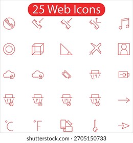 Top 25 Iconos Web