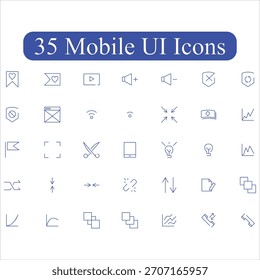 Top 35 Icons Pack für die mobile Benutzeroberfläche