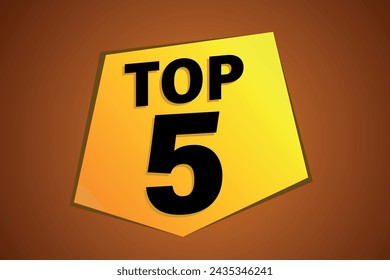 top 5 poster banner graphic design icon logo sign symbol social media website coupon

