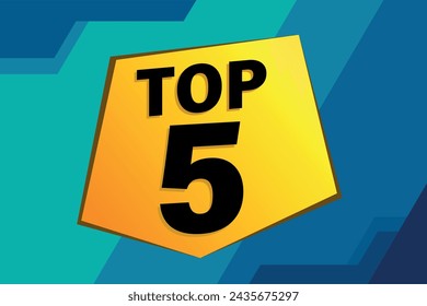 top 5 poster banner graphic design icon logo sign symbol social media website coupon

