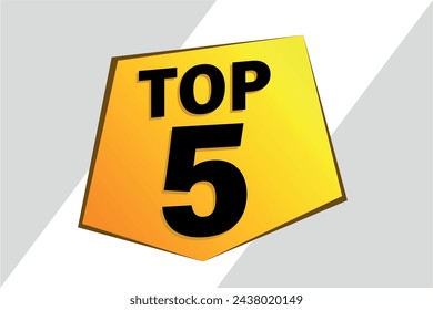 top 5 poster banner graphic design icon logo sign symbol social media website coupon

