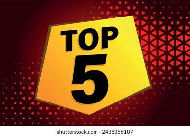 top 5 poster banner graphic design icon logo sign symbol social media website coupon

