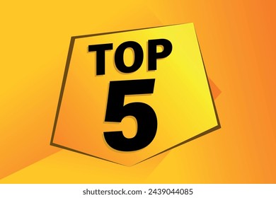 top 5 poster banner graphic design icon logo sign symbol social media website coupon

