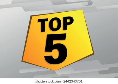 top 5 poster banner graphic design icon logo sign symbol social media website coupon

