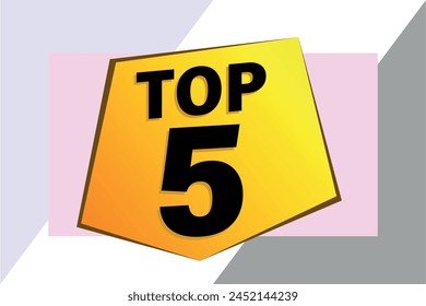 top 5 poster banner graphic design icon logo sign symbol social media website coupon

