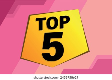 top 5 poster banner graphic design icon logo sign symbol social media website coupon

