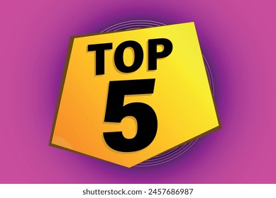 top 5 poster banner graphic design icon logo sign symbol social media website coupon

