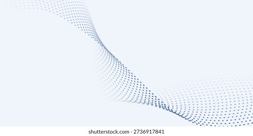 Top abstract blue wave background.