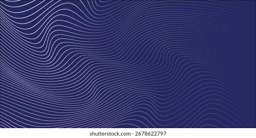Fondo dinámico fluyente liso ondulado del arte abstracto superior de la línea. Ilustración vectorial