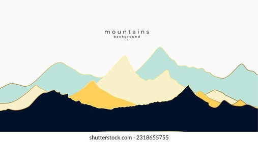 top alpine mountain landscape background get closer to the sky vector