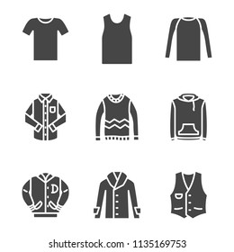 Top apparel silhouette icon