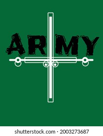 top army vector t-shirt design