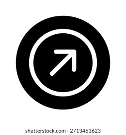 Symbol für den oberen Pfeil - Vektorsymbol-Entwurfsgrafik