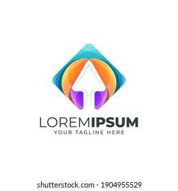 Top Arrow logo Template .