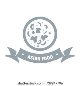 Top asian food logo. Simple illustration of top asian food vector logo for web