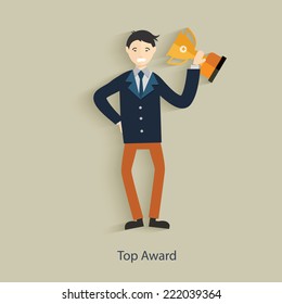 Top award concept design,clean vector