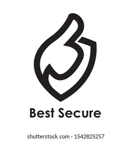 top best great  secure guard shield modern minimalist isolated background