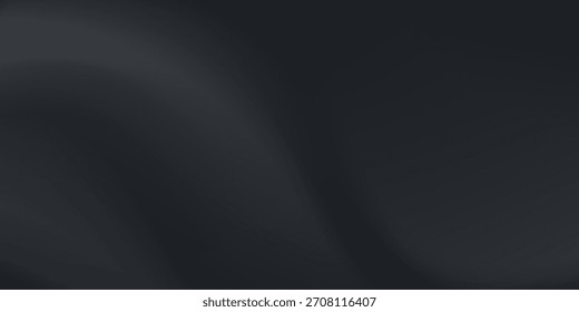 Top Black studio room. Limbo dark grey spotlight background. Abstract 3d backdrop for product presentation. Minimal wall scene. Showcase, promotion display. Vector design