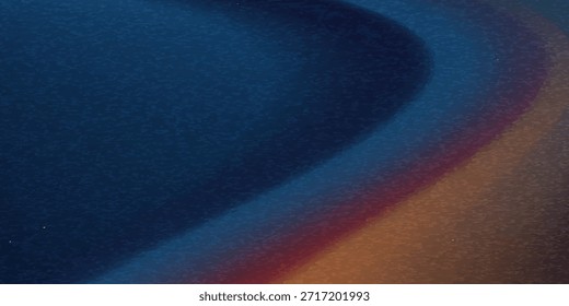 Top blue orange red grainy texture background abstract vibrant color wave shape black backdrop modern