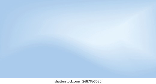 Quarto de estúdio azul superior. Fundo de luz limbo. Fundo 3d abstrato para a apresentação do produto. Mínima cena de parede. Exibição, vetor de promoção