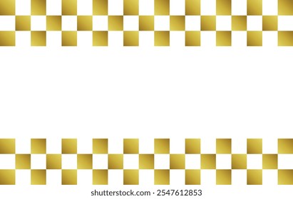 La parte superior e inferior son de fondo Horizontal a cuadros - Gradación de oro antiguo -