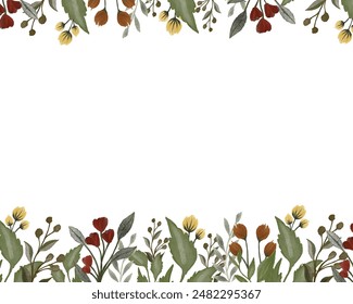 top and bottom wildflower frame