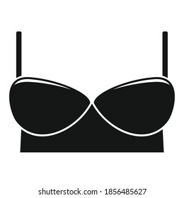 Top bra icon. Simple illustration of top bra vector icon for web design isolated on white background