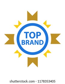 
Top brand logo design, the logo is designed using blue, gold and yellow