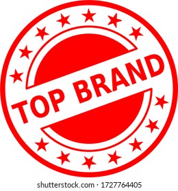 icono del logotipo del sello vectorial de marca superior 