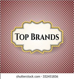 Top Brands card, colorful, nice desing