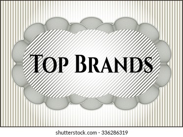 Top Brands card with nice design