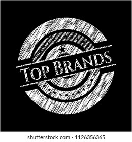 Top Brands with chalkboard texture