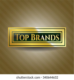 Top Brands gold emblem or badge