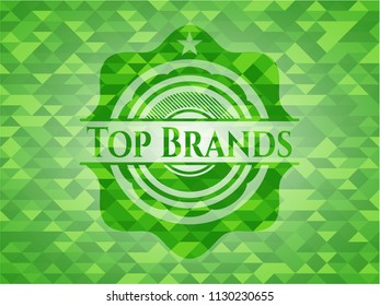 Top Brands green mosaic emblem