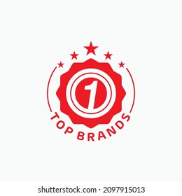 Icono de logotipo vectorial de etiqueta de marcas más importantes
